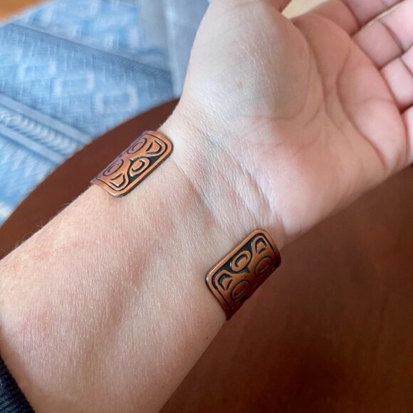 Vintage Bell Trading Co. Indian Jewelry Copper Bracelet - Picture 3 of 6